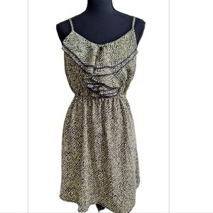 My Michelle Dress,Size  Medium, Green-Dark Blue